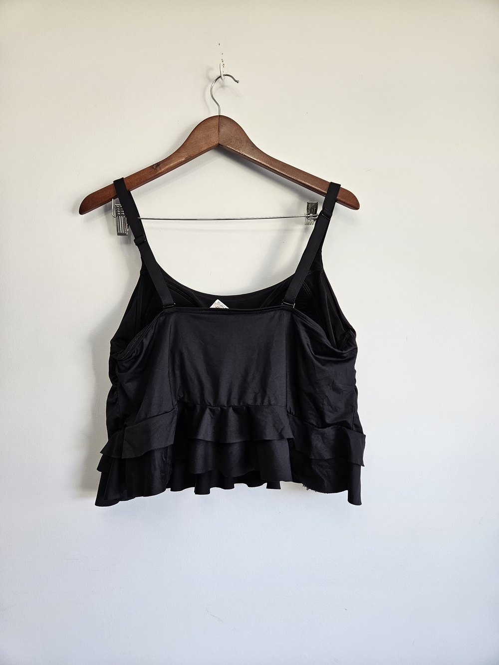 Black Ruffle-Hem Tankini - Picture 5 of 5